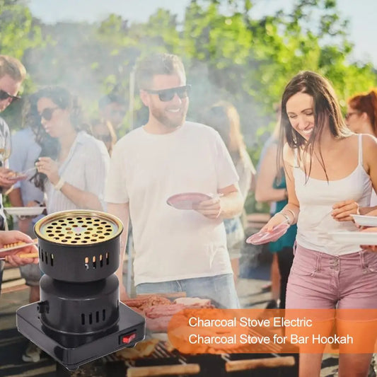 Electric Stove Charcoal Burner Shisha Hookah Heating Hot Plate Coal Heater Portable Cooking Coffee Burner Stove for BBQ Patry
