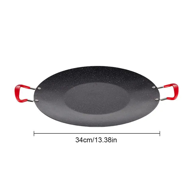 BBQ Grill Pan Heavy Duty Stovetop Grill For Camping Round Griddle Pan Non-Stick Indoor Korean Grill Korean Barbecue Grill With